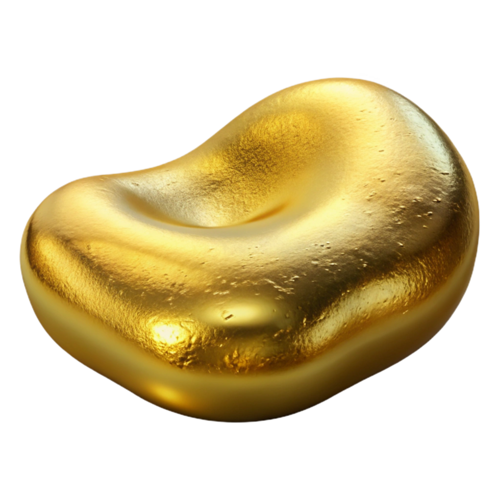 serene contemporary Gilded Riverbend Isolated on Transparent Background original png