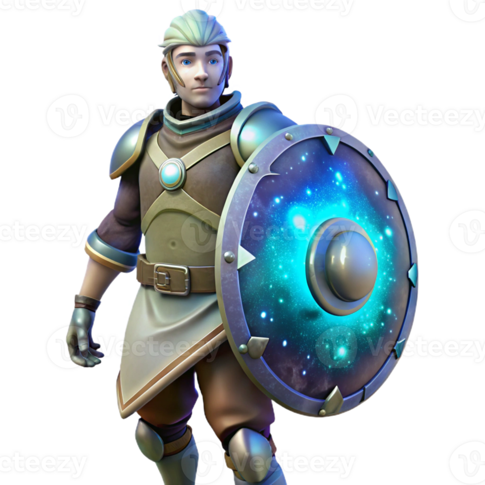 impressive artistic Nebula Nomad with Energy Shield Transparent Element png