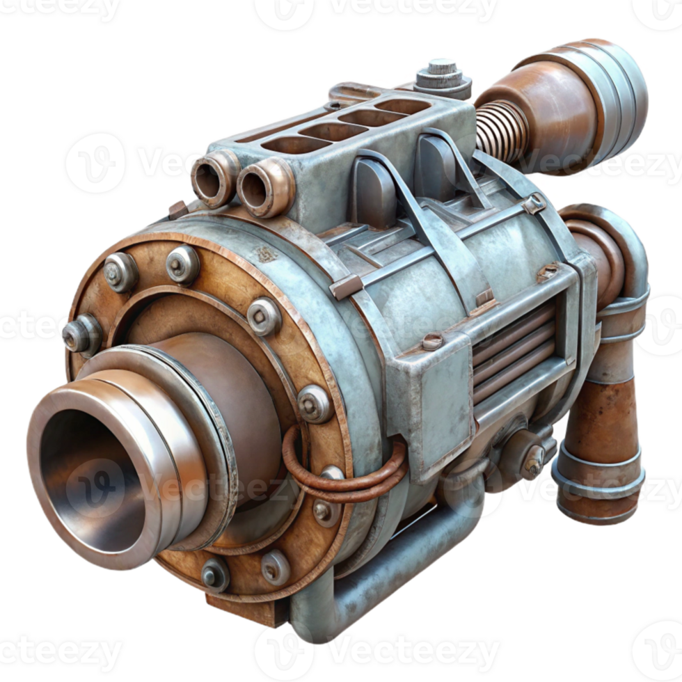 elegant classic Nebula Nomad Starship Engine Detail Transparent Isolated genuine png