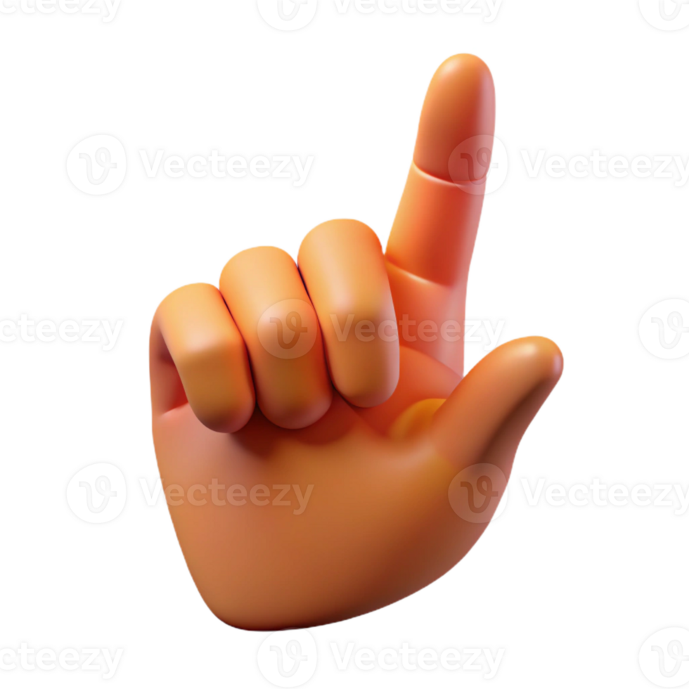 magnificent classic Realistic Hand Pointing Index Finger Isolated authentic png