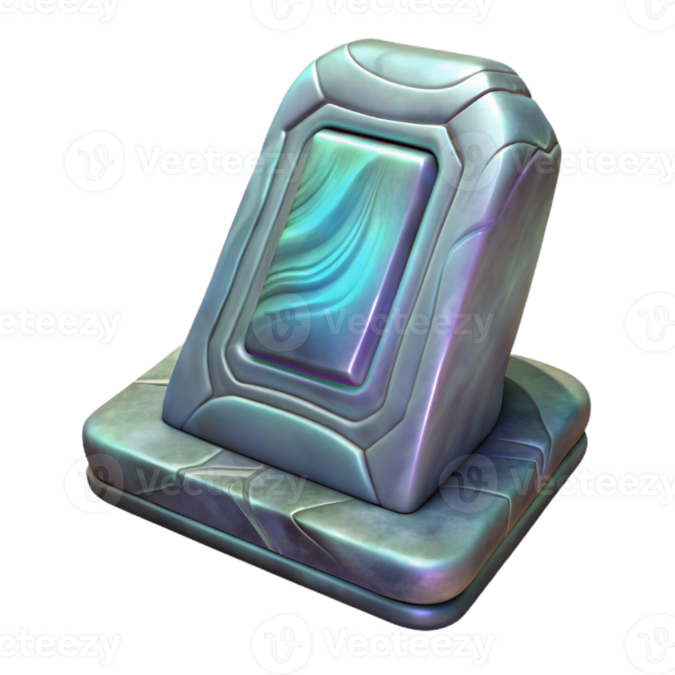 wonderful vintage Realistic Hologram of Stone Tablet Cutout high resolution png