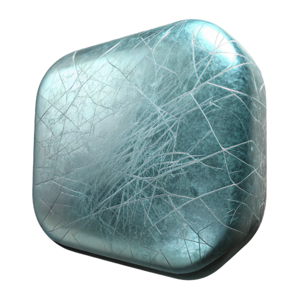 magnificent modern Scratched Glass Surface Cutout Isolated original png