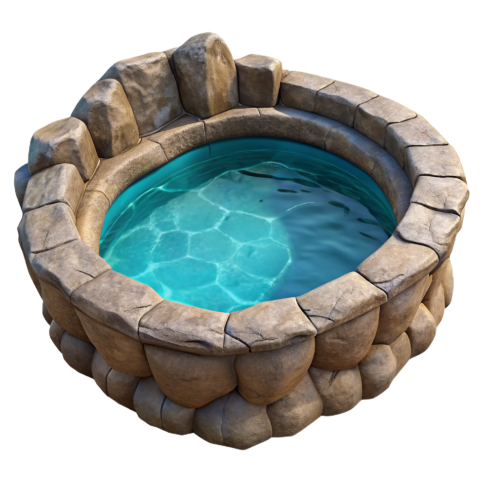 vibrant classic Subterranean Pool Isolated with Crystal Clear Water genuine png