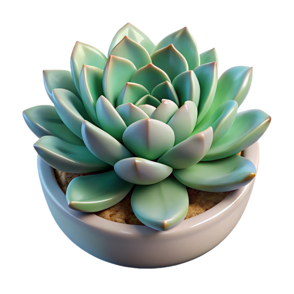 magnificent creative Succulent Garden Transparent Background Isolated genuine png