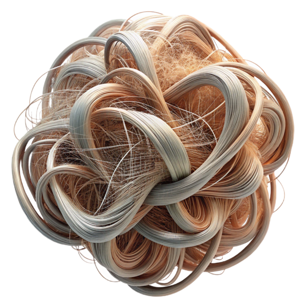 beautiful creative Tangled Gossamer Threads Abstract Design Isolated high resolution png