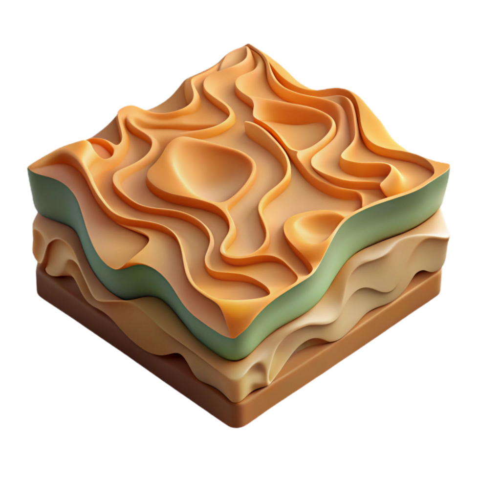 serene traditional Topographic Map Section Transparent Background high resolution png