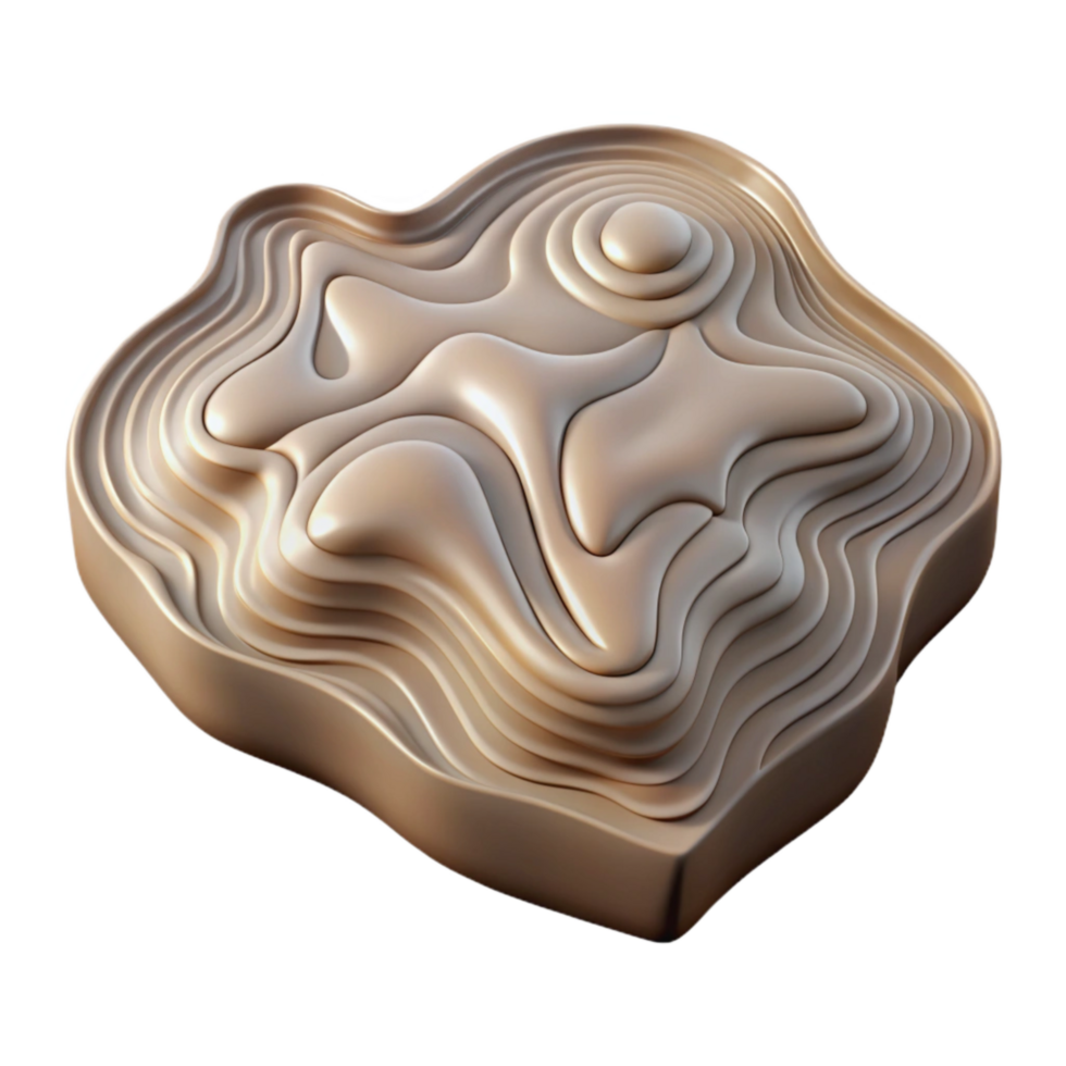 magnificent rustic Topographic Map with Smooth Shading Isolated Cutout detailed png