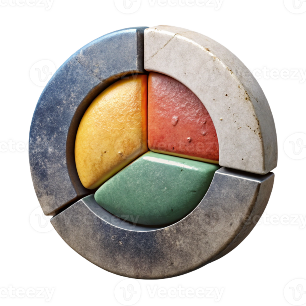 magnificent abstract Vintage Spectral Chart Diagram Isolated with Shadow premium png