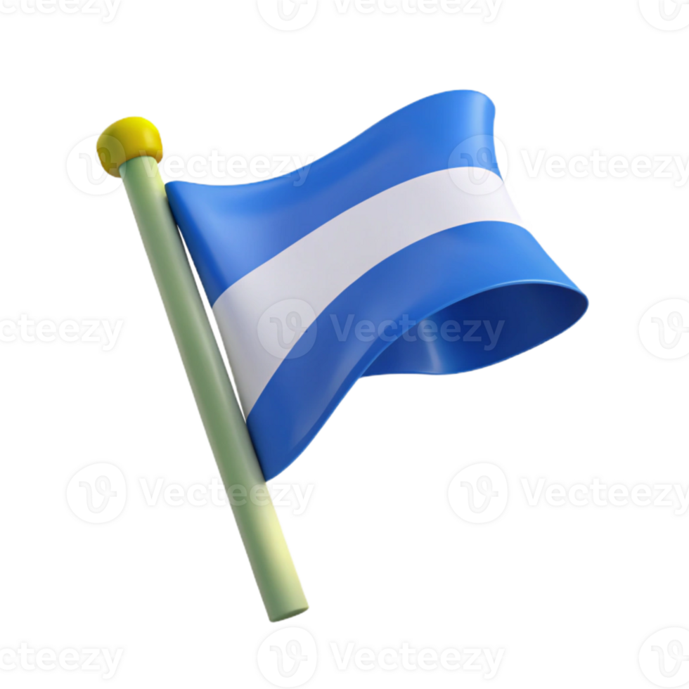 stunning artistic Waving Flag Cutout Solid Blue Transparent Background high resolution png