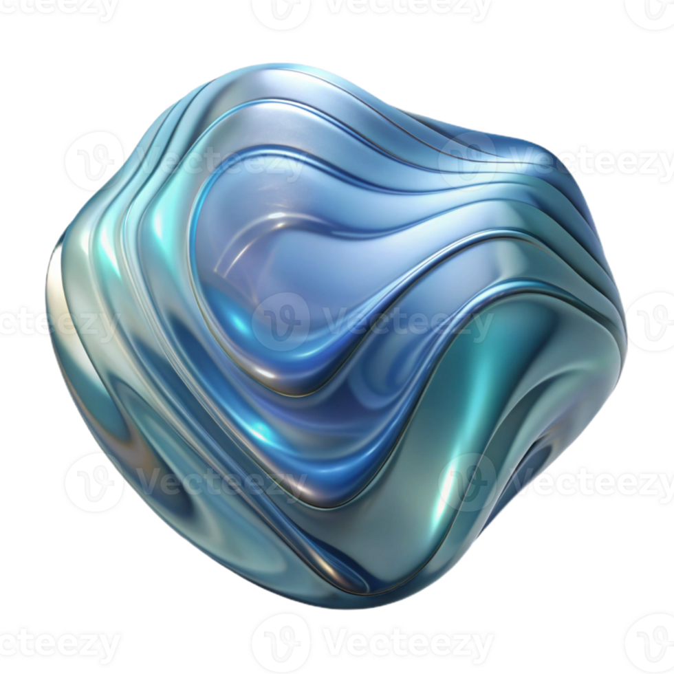 dramatic creative Wavy Glass Distortion Reflection Isolated Element genuine png