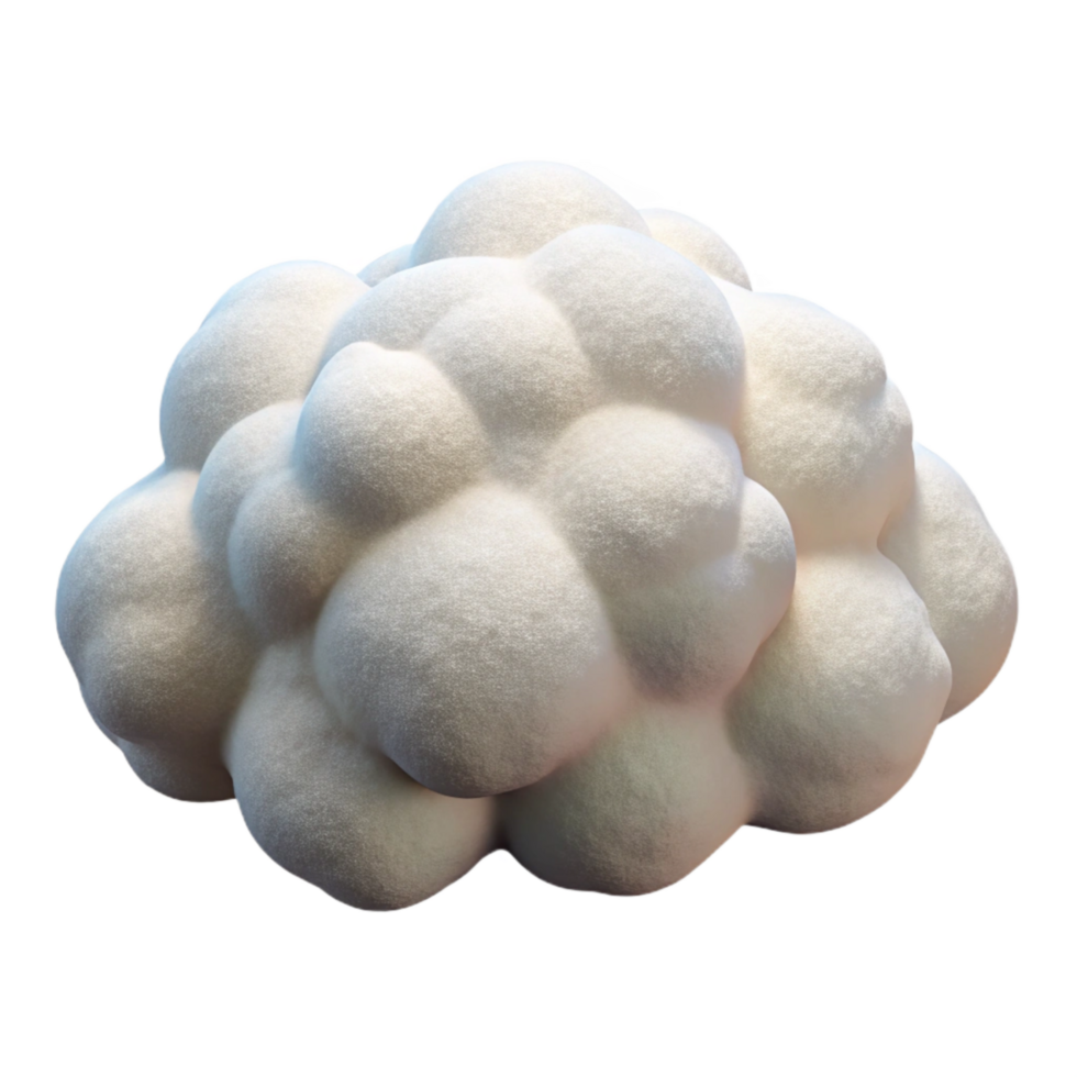 elegant traditional White Fluffy Nimbus Cloud Cutout with Soft Lighting detailed png