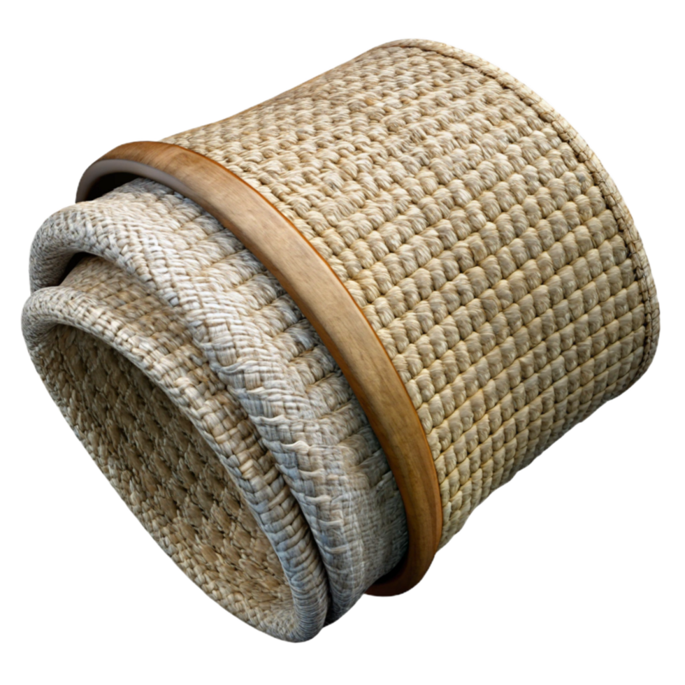 elegant artistic Woven Textile Sample Transparent Background Rich Texture detailed png
