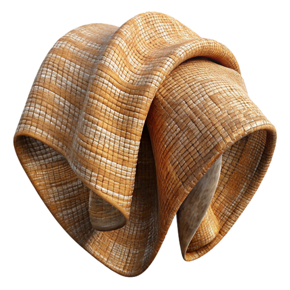 impressive vintage Woven Textile Sample Transparent Background Rich Texture detailed png