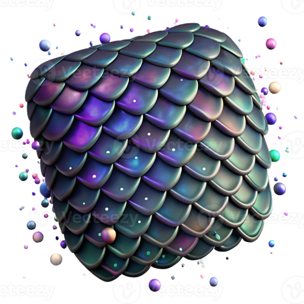 vibrant minimalist Reptile Scale Texture Cutout with Iridescent Sheen exclusive png