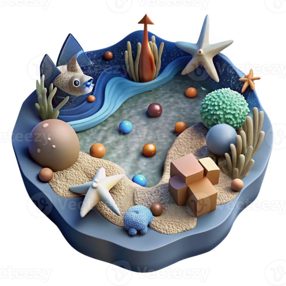 wonderful traditional Marine Ecosystem Food Web Diagram Isolated with Arrows and Labels professional png