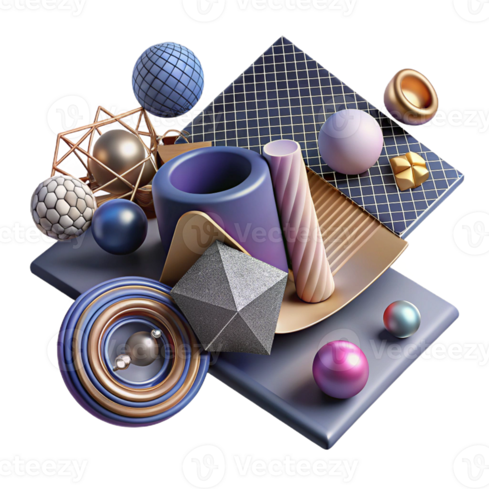 stunning vintage Quantum Physics Background Geometric Design Cutout detailed png