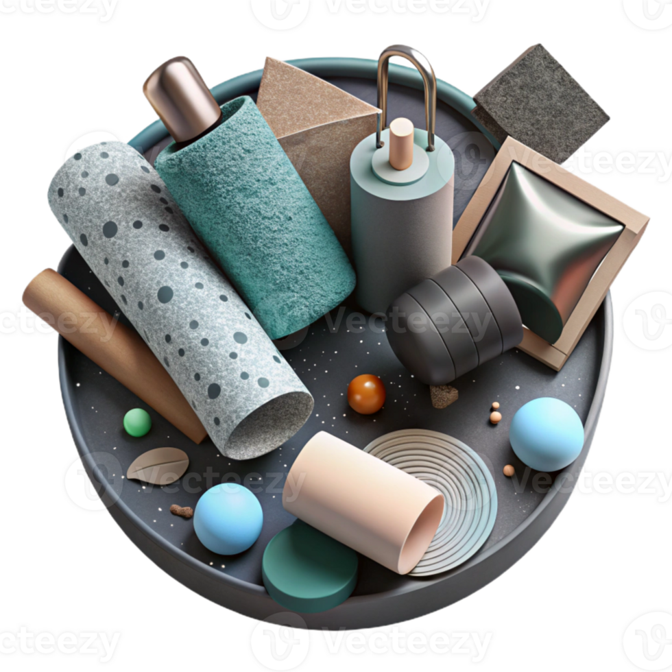 wonderful traditional Zero Waste Bathroom Essentials Flat Lay Isolated authentic png
