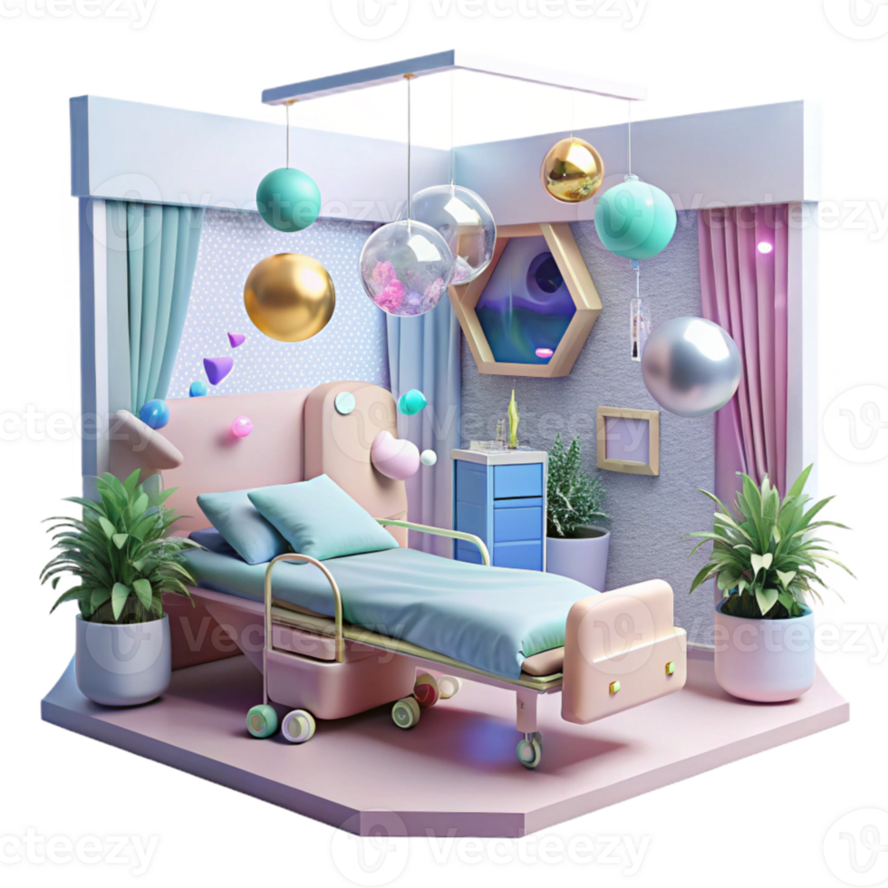magnificent contemporary Hospital Room Interior Daytime Transparent Cutout genuine png