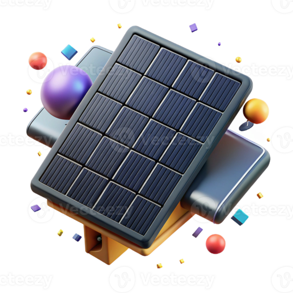 impressive vintage Solar Panel Installation Top View Transparent Background premium png