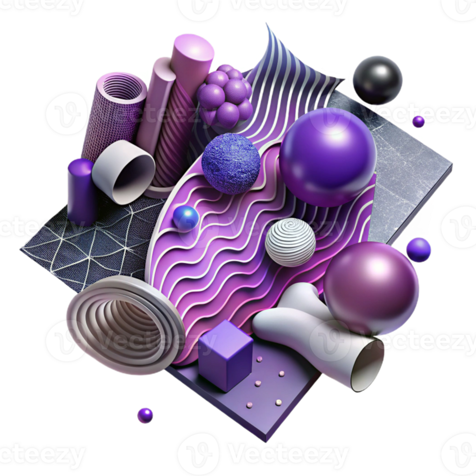 magnificent abstract Abstract Technology Pattern with Purple Hues Cutout high quality png