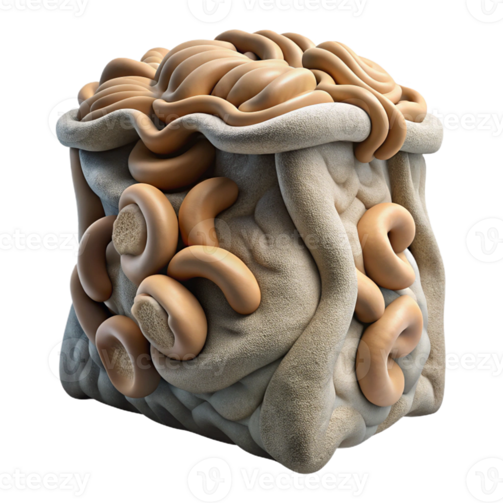 impressive contemporary Mycelium Packaging Material Textured Cutout exclusive png
