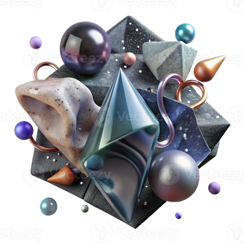 extraordinary artistic Recycled Glass Shard Close Up Transparent premium png
