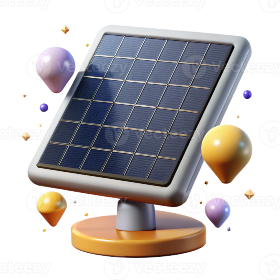 magnificent traditional Solar Panel Array Side View Isolated original png
