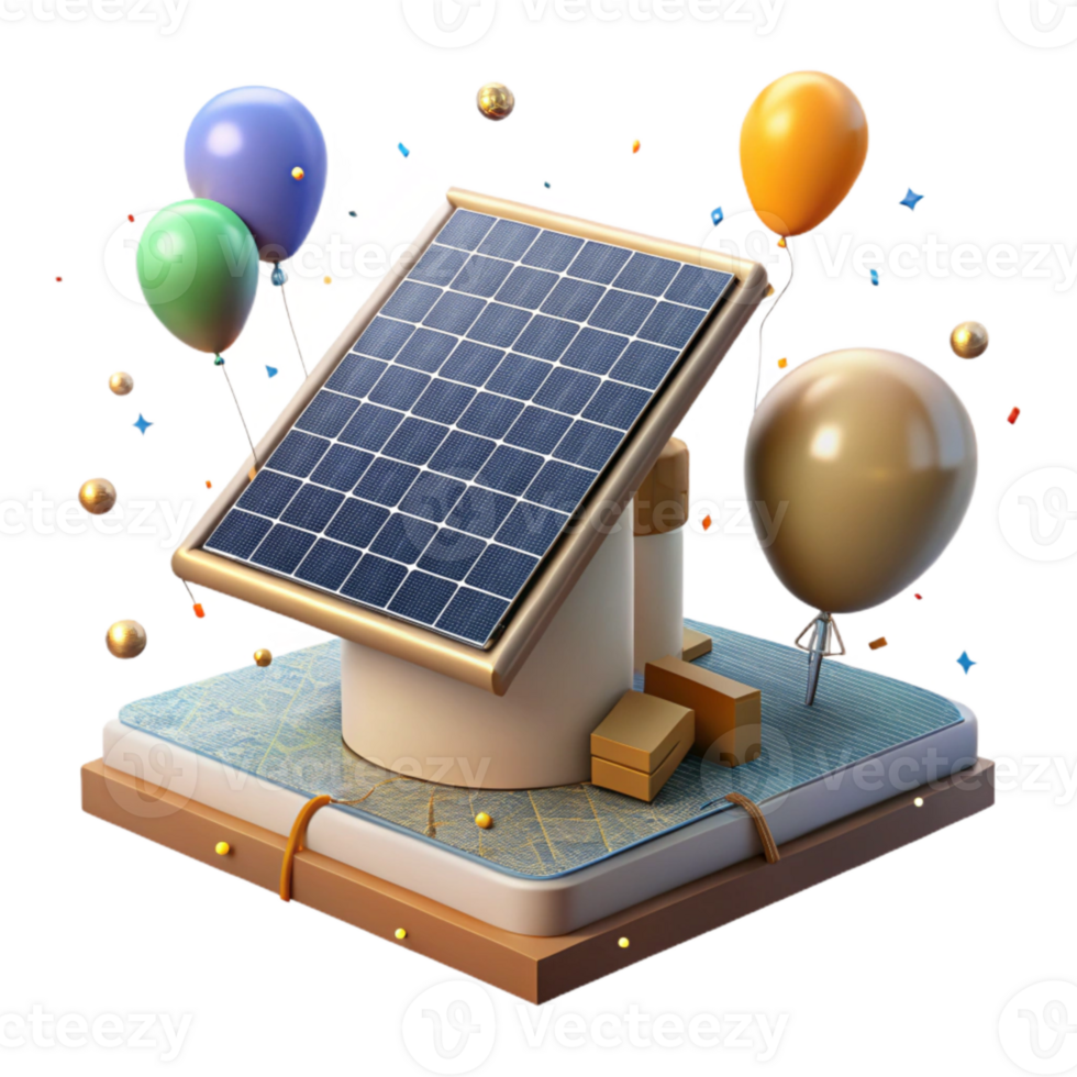 beautiful traditional Solar Panel Installation Roof Top View Transparent Background high resolution png