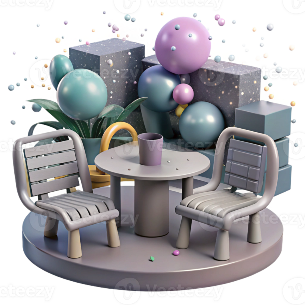 extraordinary rustic Recycled Plastic Garden Furniture Gray Color Transparent Background high quality png