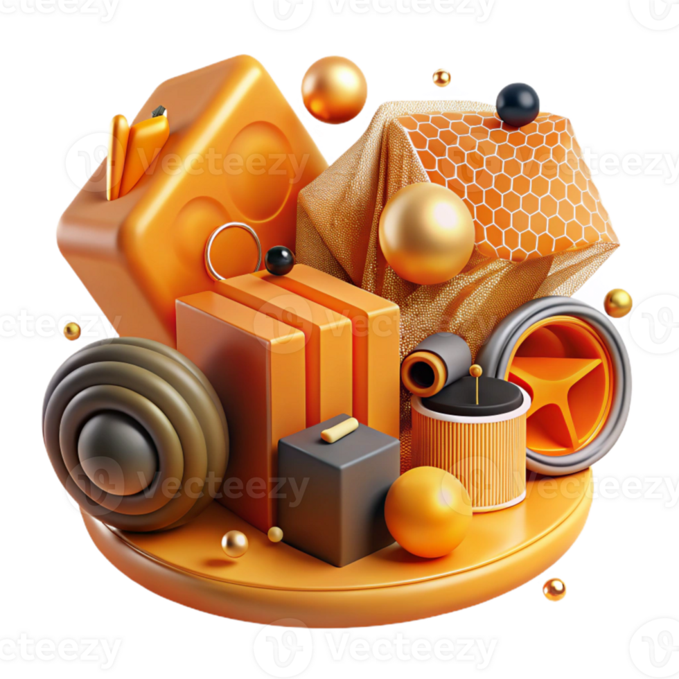 extraordinary rustic Abstract Technological Background with Orange Hues genuine png