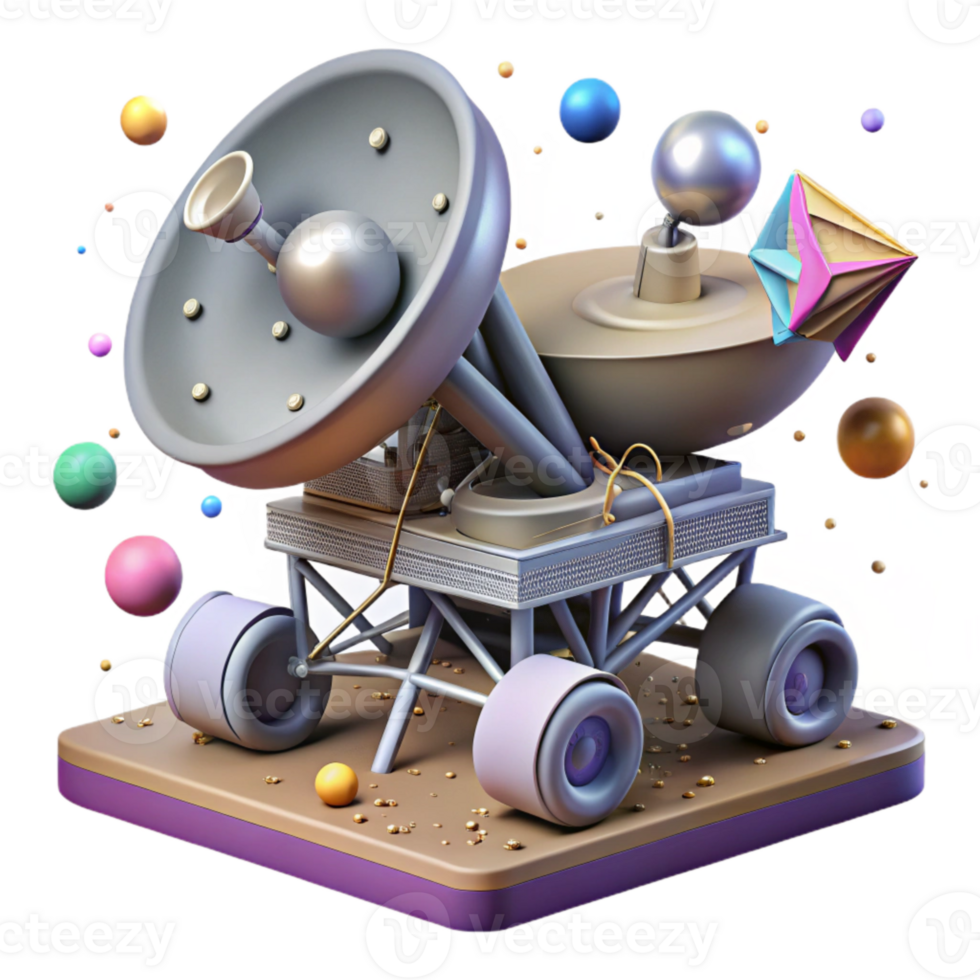 extraordinary vintage Lunar Rover Antenna Uplink Cutout authentic png