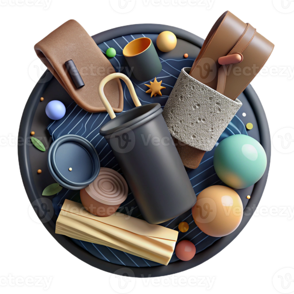 stunning abstract Zero Waste Kit with Reusable Items Transparent genuine png