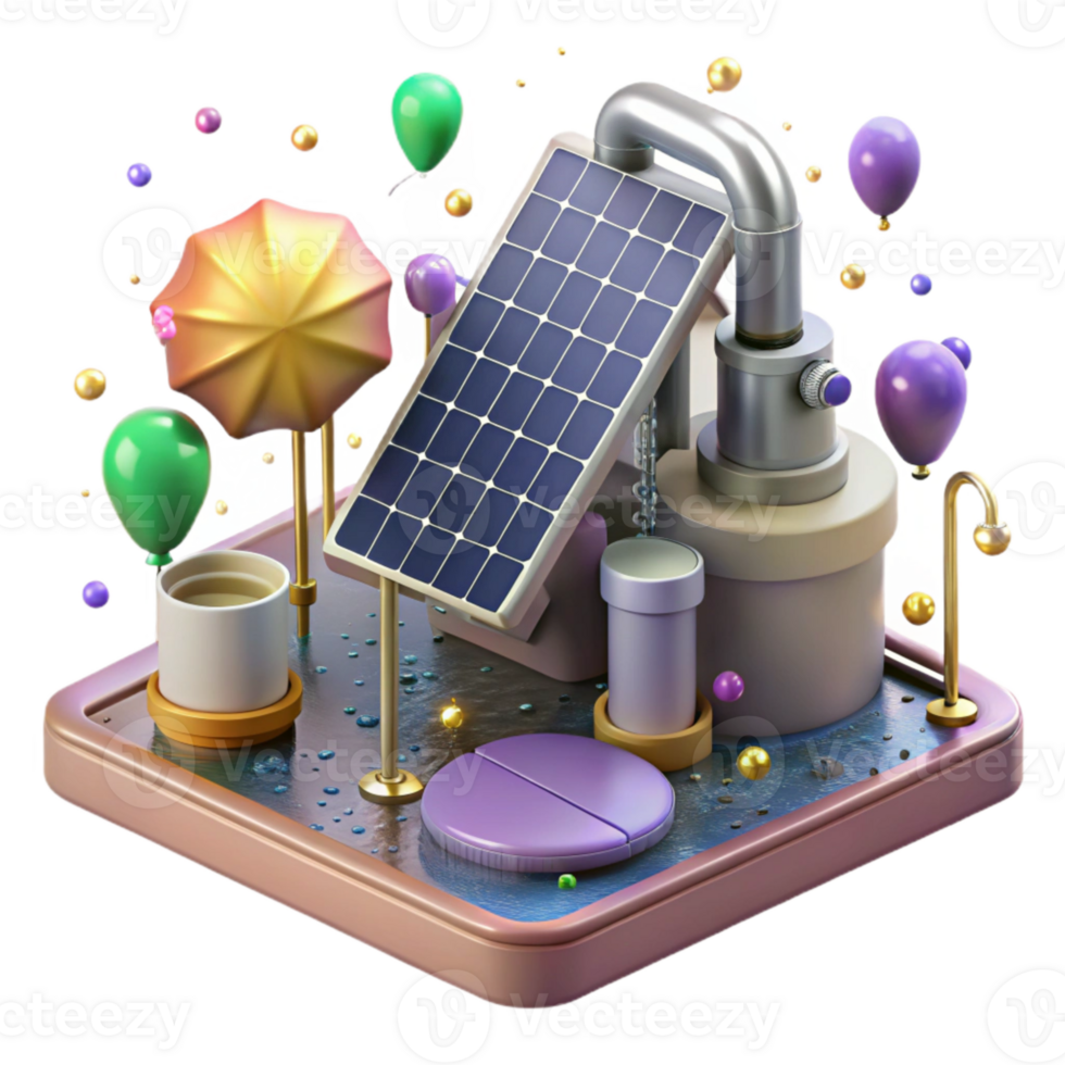 wonderful rustic Solar Powered Irrigation System Transparent Background authentic png