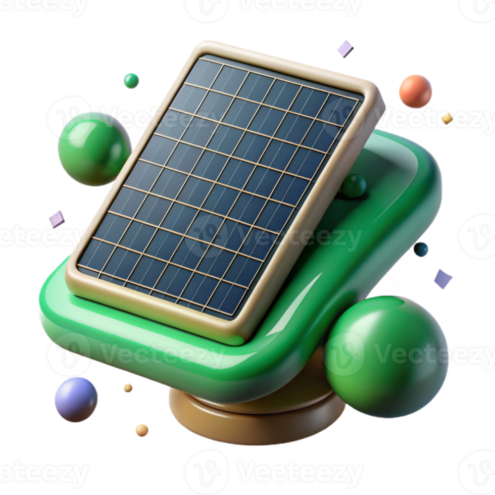 elegant vintage Solar Cell Close Up Isolated Element detailed png