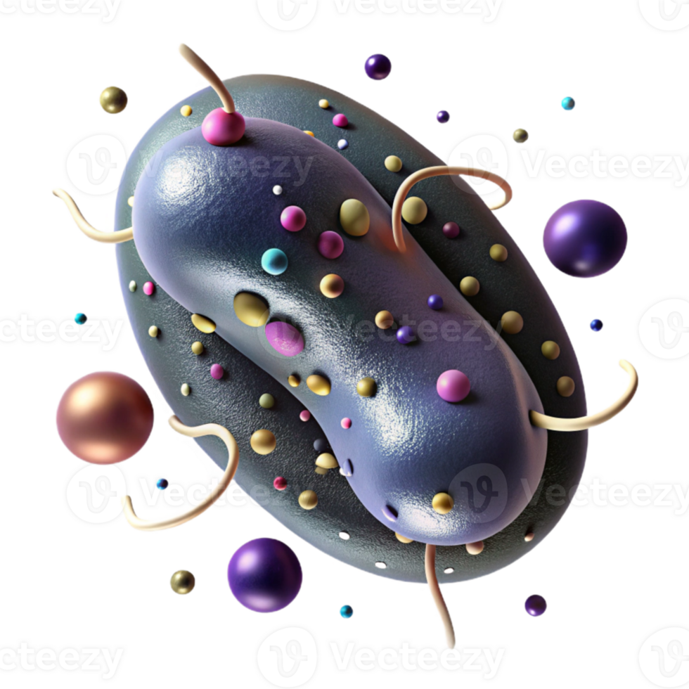 impressive creative Paramecium Cilia Movement Microscopic Isolated high resolution png