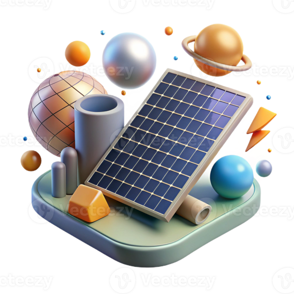extraordinary traditional Solar Panel System Components Diagram Transparent Background detailed png