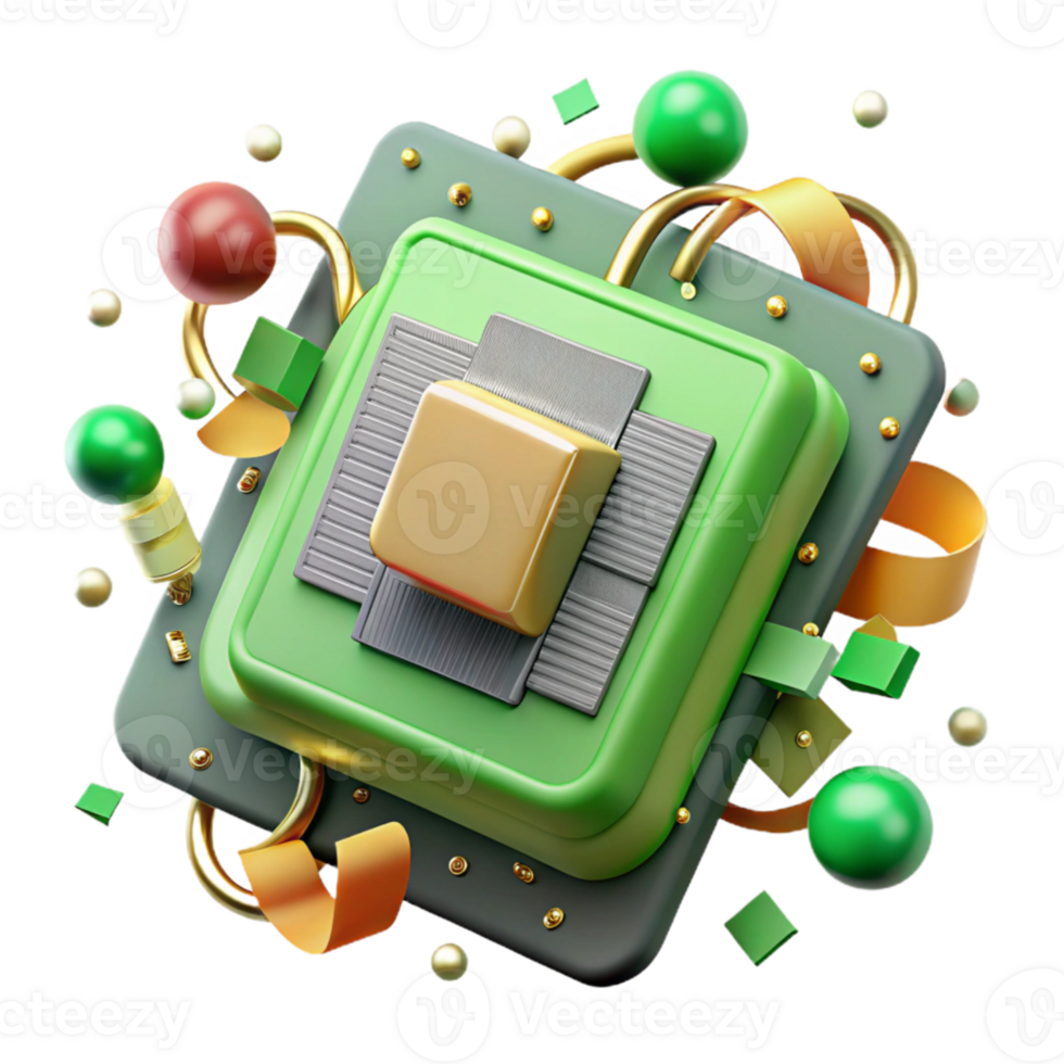 wonderful creative Circuit Board Texture with Green Solder Mask Transparent Background detailed png