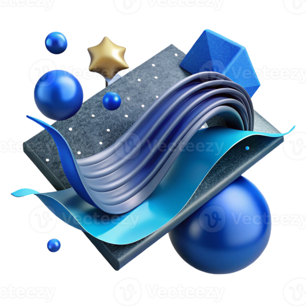 impressive abstract Quantum Leap Illustration Blue Streak Transparent Background genuine png