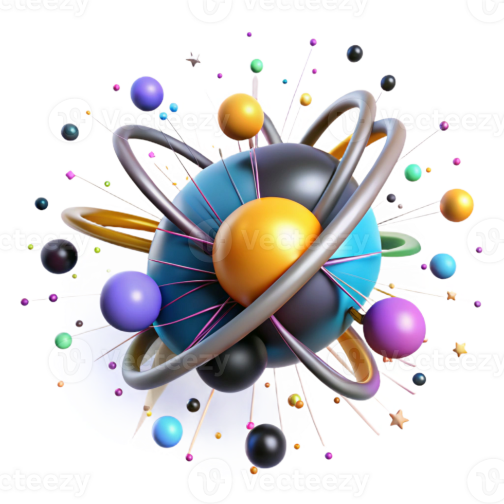 impressive abstract Subatomic Particle Collision Bright Light Cutout premium png