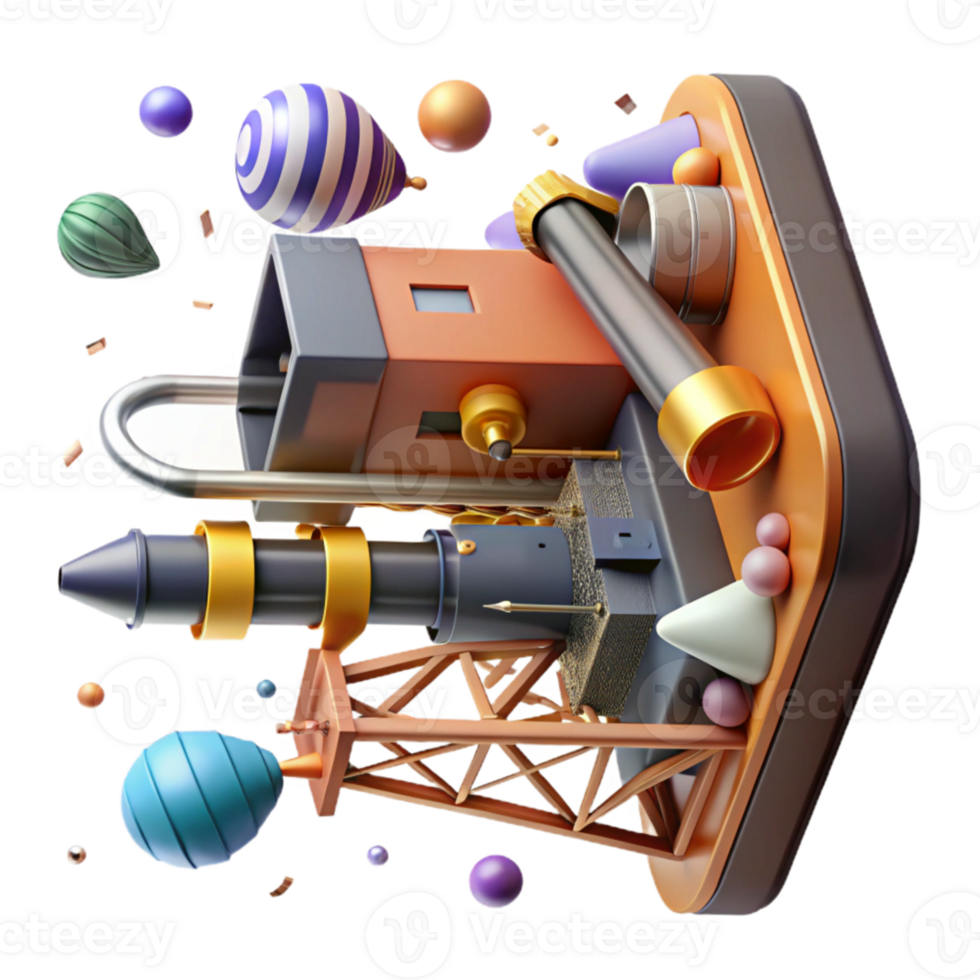 beautiful creative Core Sample Drilling Rig Side View Transparent Background professional png