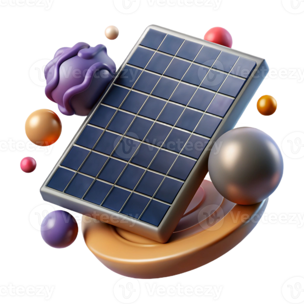 magnificent creative Solar Cell Microscopic View Isolated high quality png