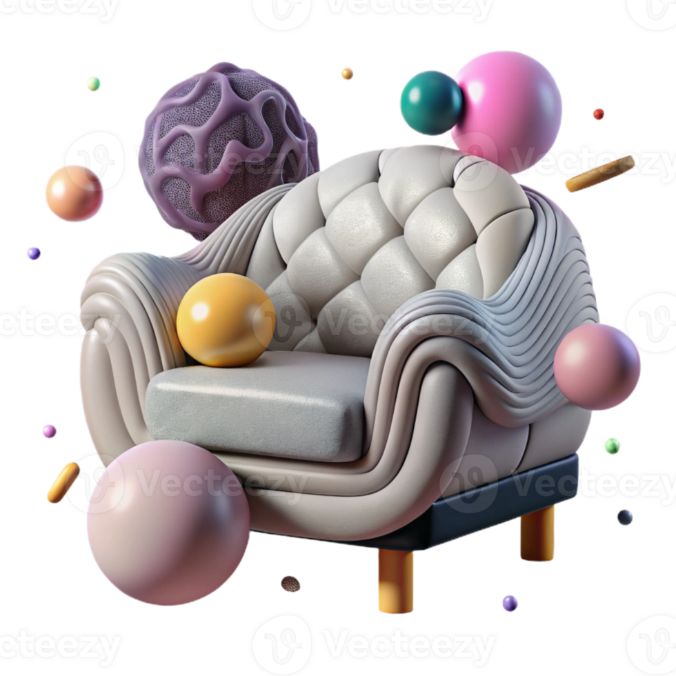 elegant creative Mycelium Furniture Texture Smooth high quality png