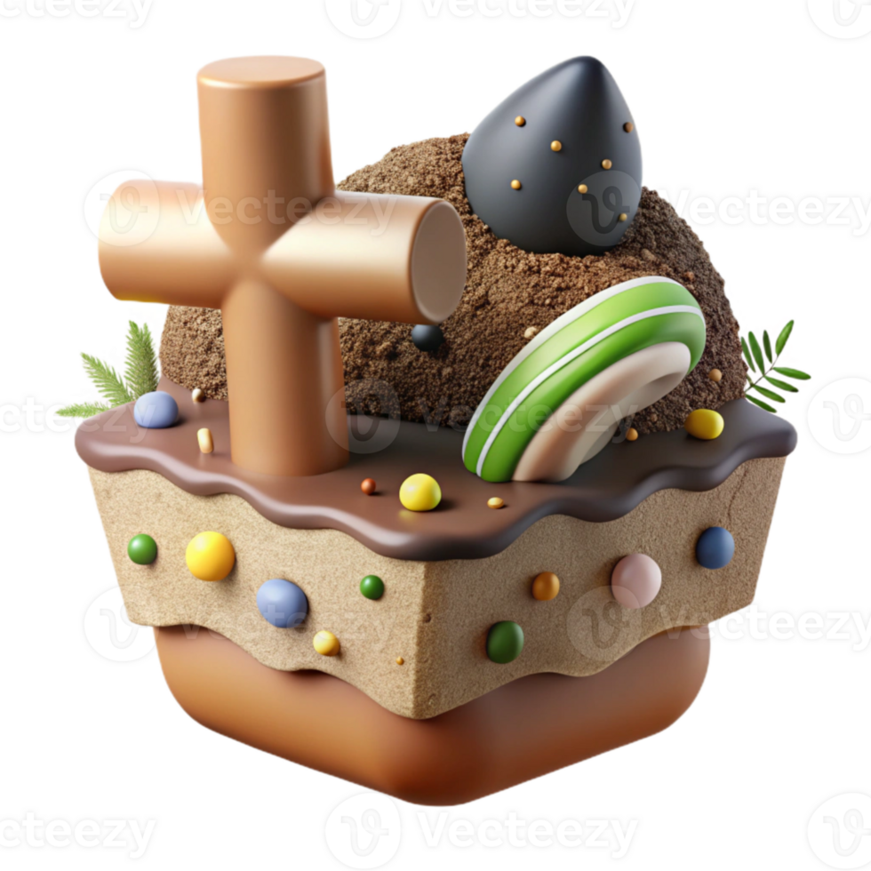 wonderful creative Healthy Soil Cross Section Cutout Element premium png