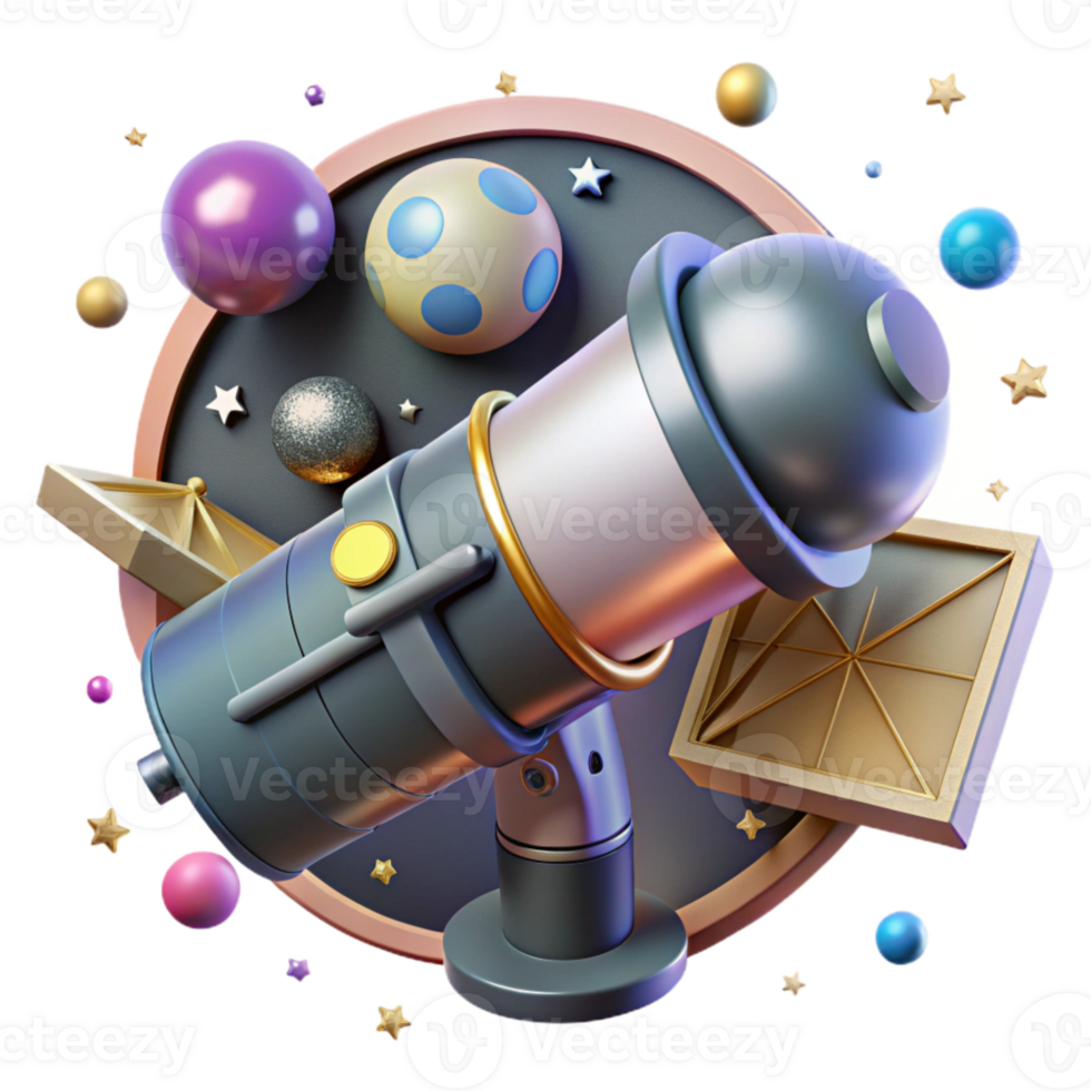 magnificent abstract Space Telescope Hubble Inspired Transparent Background detailed png