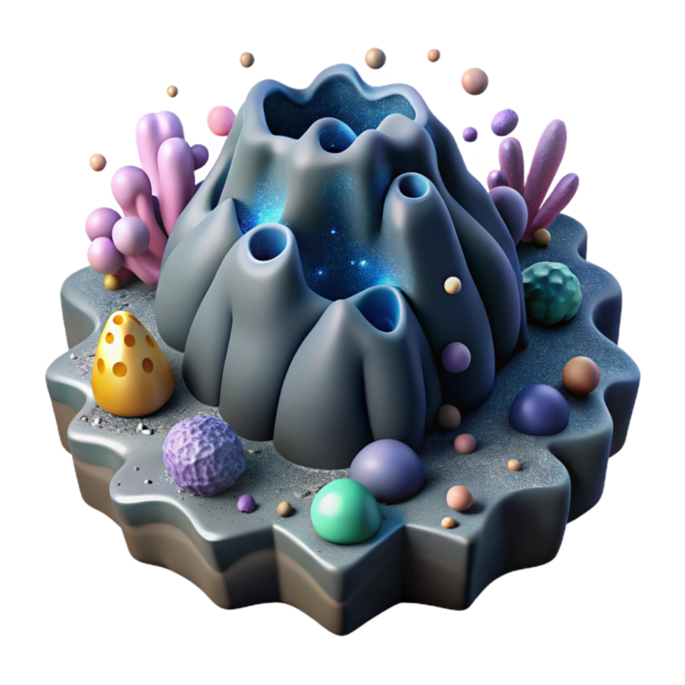 stunning traditional Deep Sea Hydrothermal Vent Cutout Transparent Background professional png