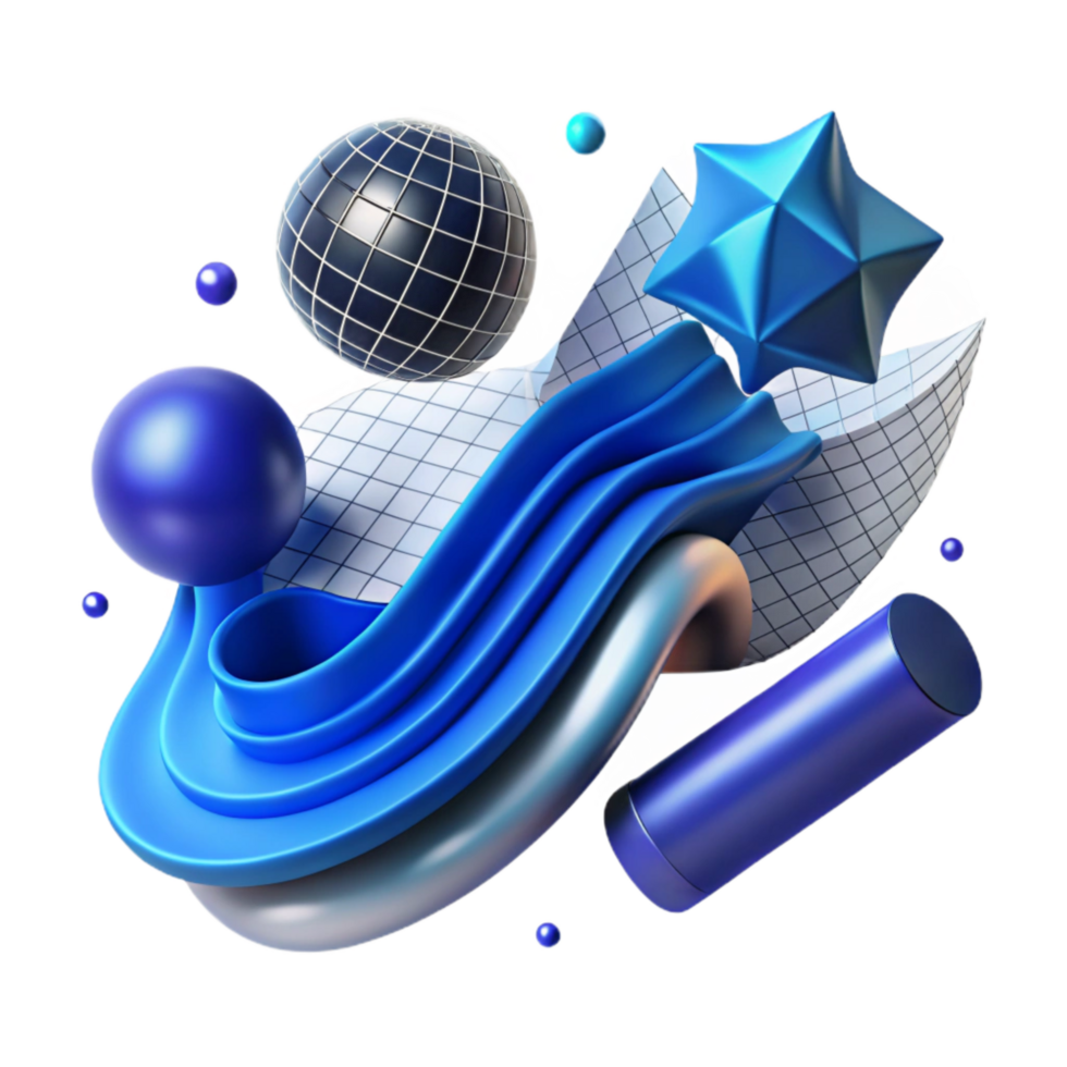 impressive minimalist Quantum Leap Illustration Blue Streak Transparent Background premium png