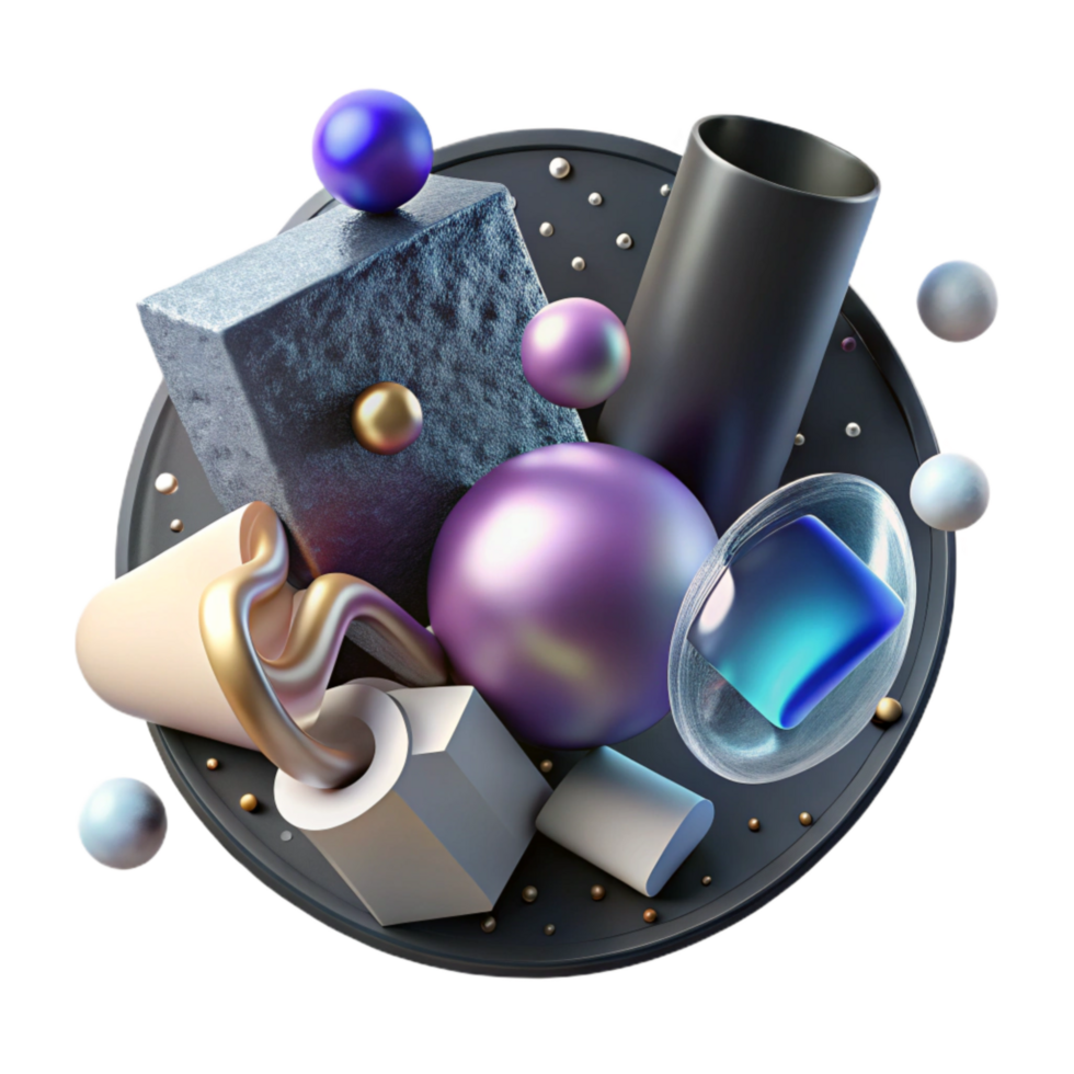 dramatic creative Nanoparticle Dispersion in Liquid Transparent Background high resolution png