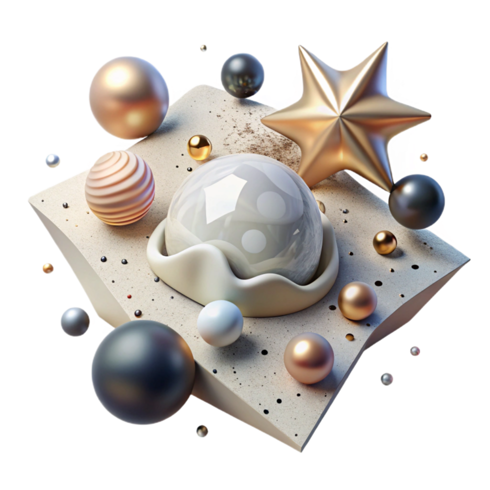 vibrant traditional Star Field Dense White Transparent Background detailed png