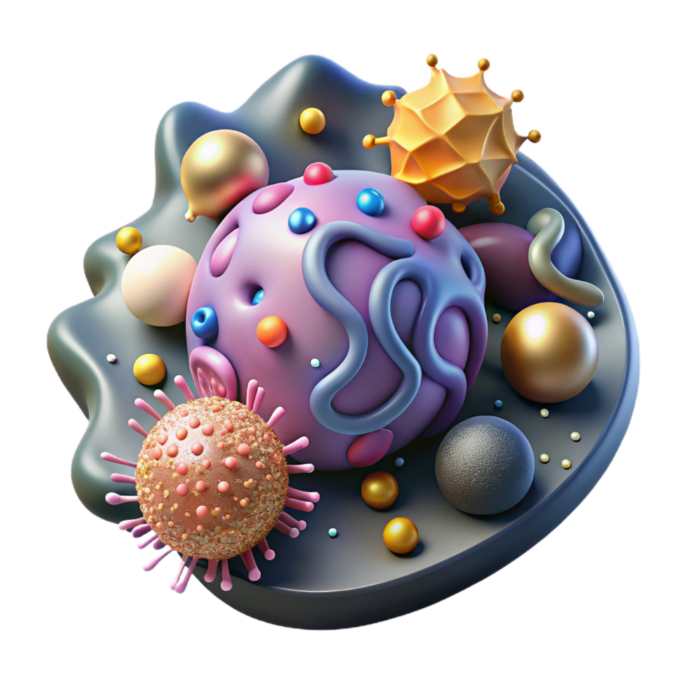 stunning abstract Protozoa Microscopic Transparent Element original png