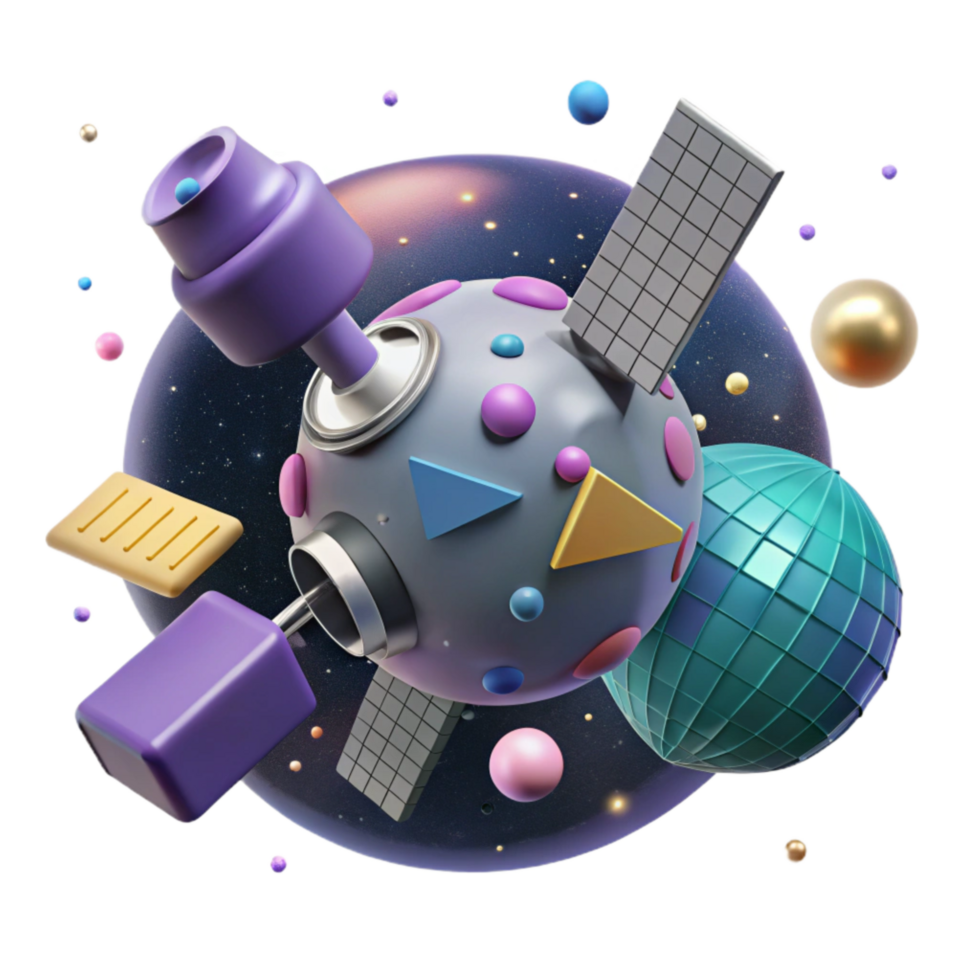 extraordinary contemporary Satellite Orbiting Planet Generic Transparent Background high resolution png